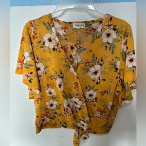 Flower crop top